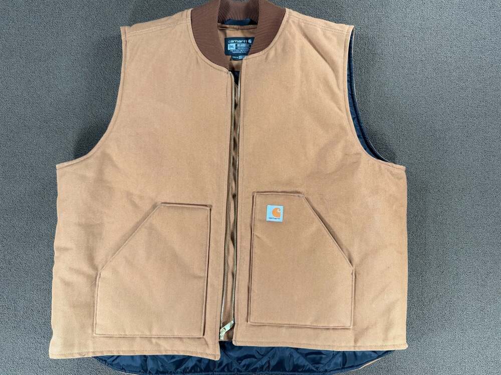 Carhartt Relaxed Fit Quilted Lined Duck Canvas Vest Model 0V0001-M